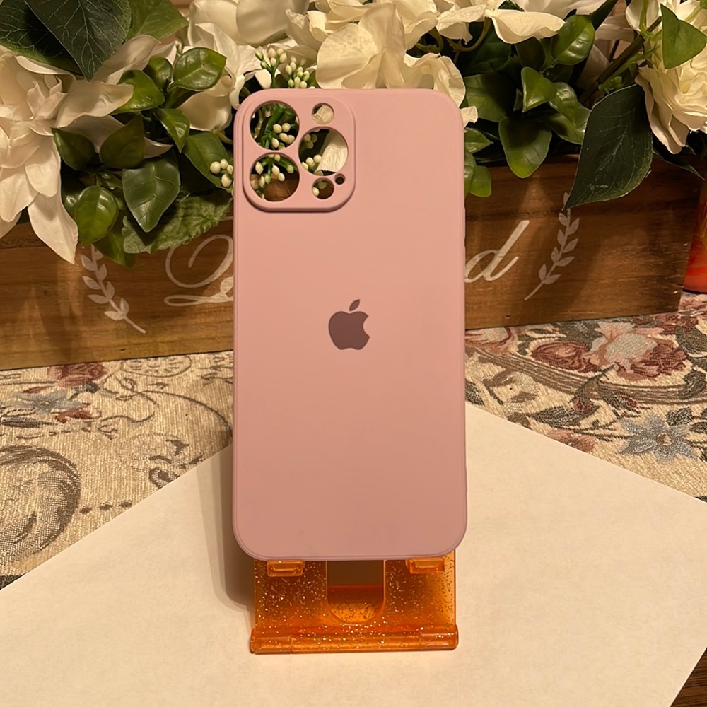 iPhone 13 pro max purple silicone case